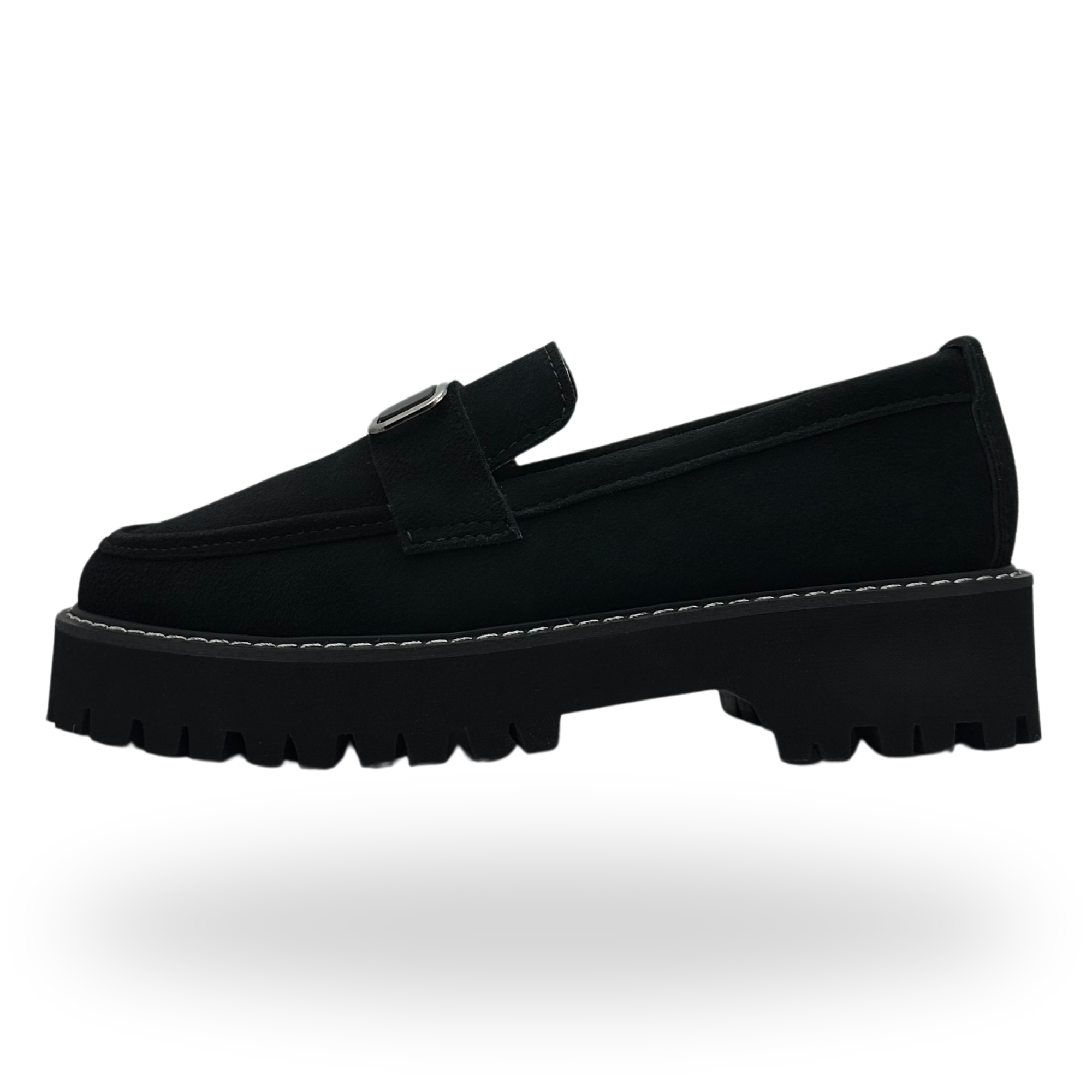 Suede Chunky Loafers