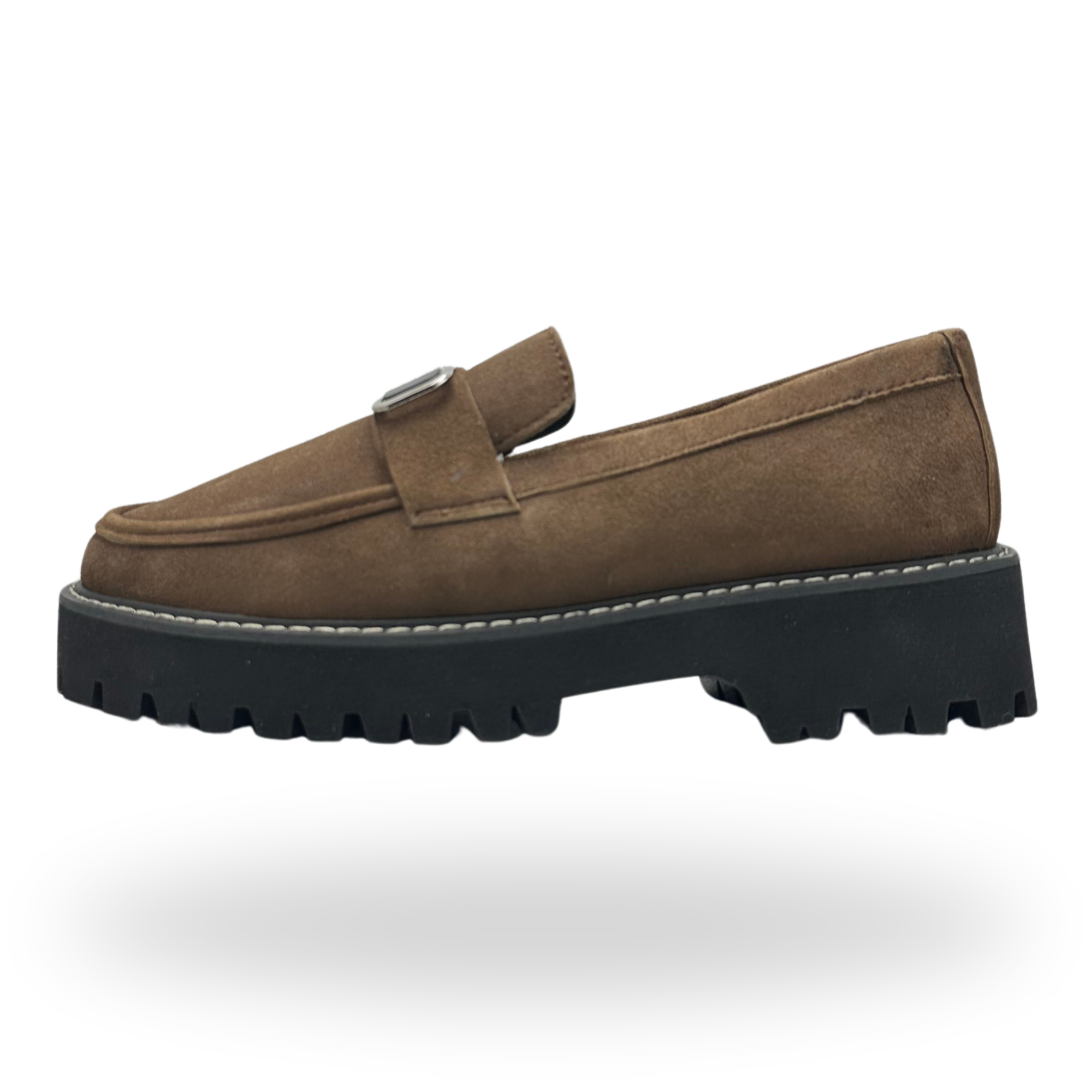Suede Chunky Loafers