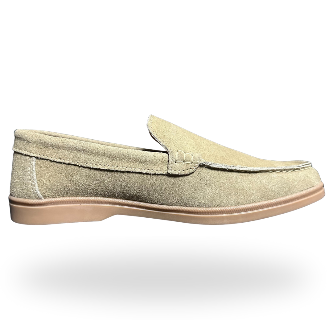 Suede Slip On Loafers