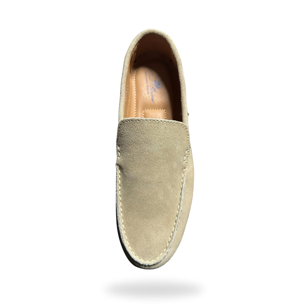 Suede Slip On Loafers