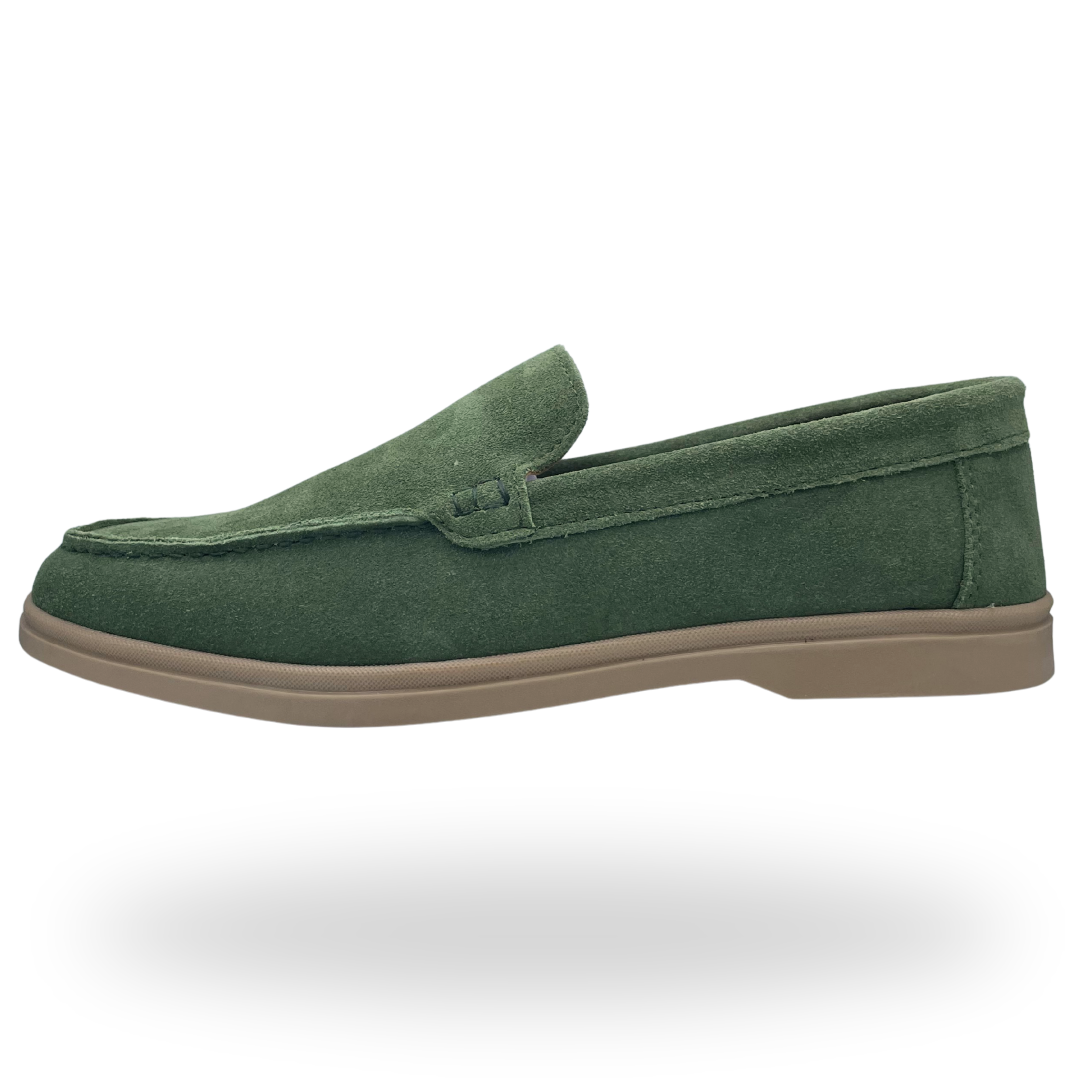 Suede Slip On Loafers
