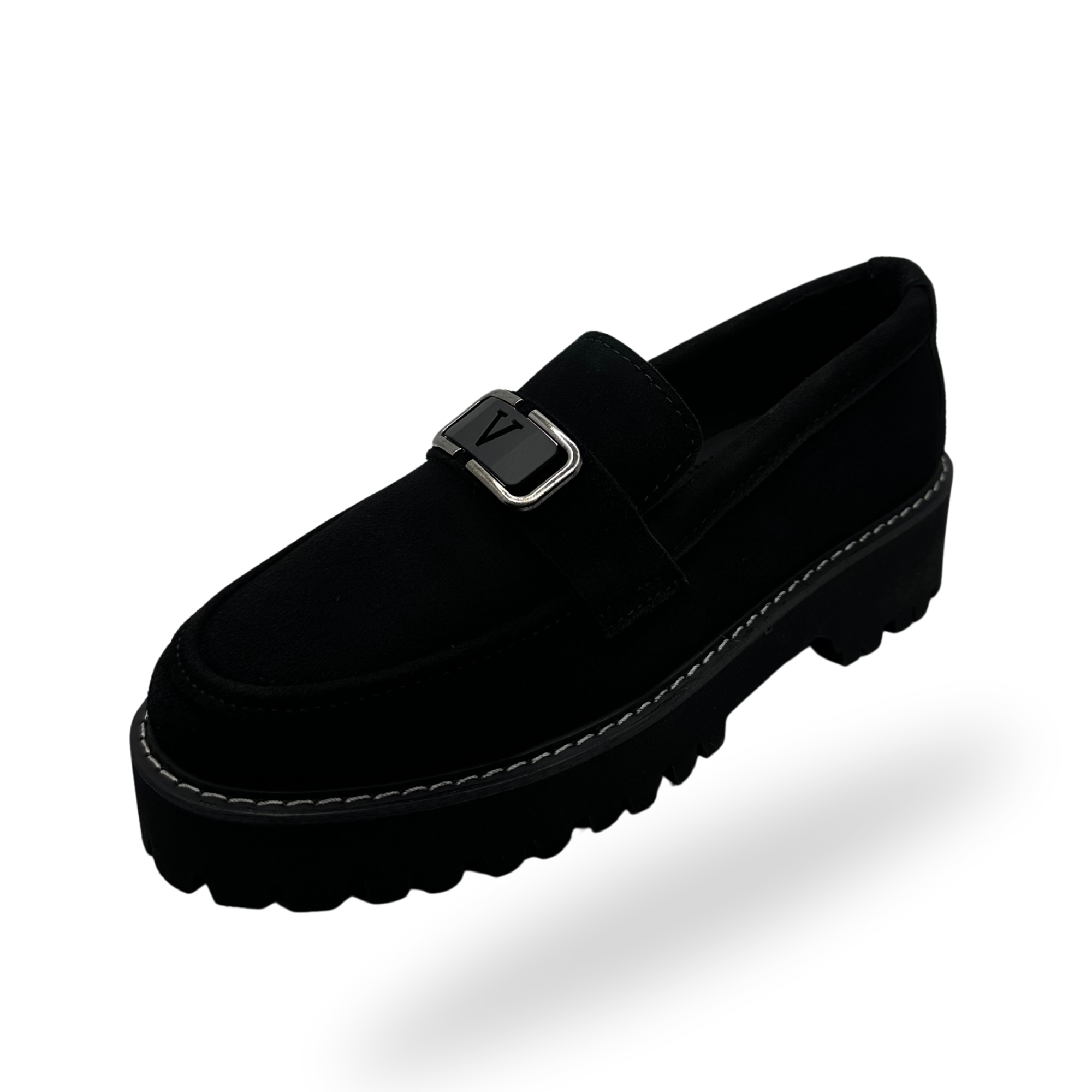 Suede Chunky Loafers