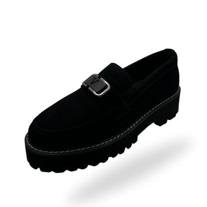 Suede Chunky Loafers