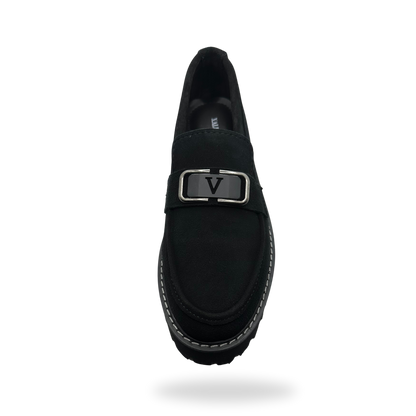 Suede Chunky Loafers