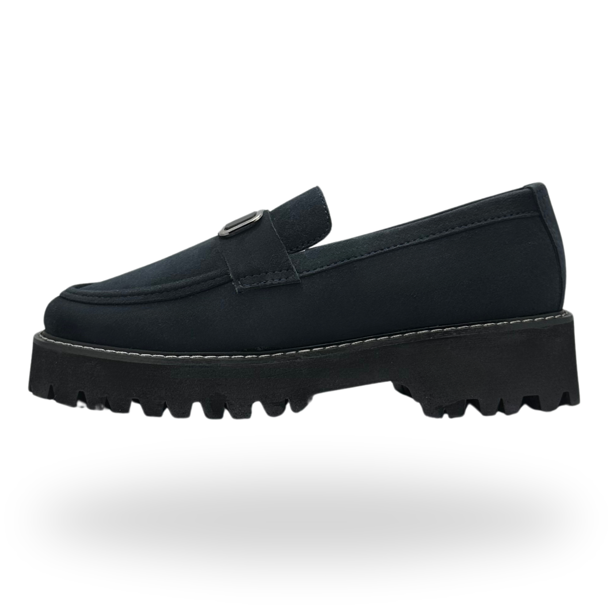 Suede Chunky Loafers