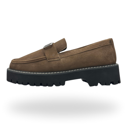 Suede Chunky Loafers