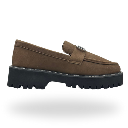 Suede Chunky Loafers