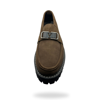 Suede Chunky Loafers