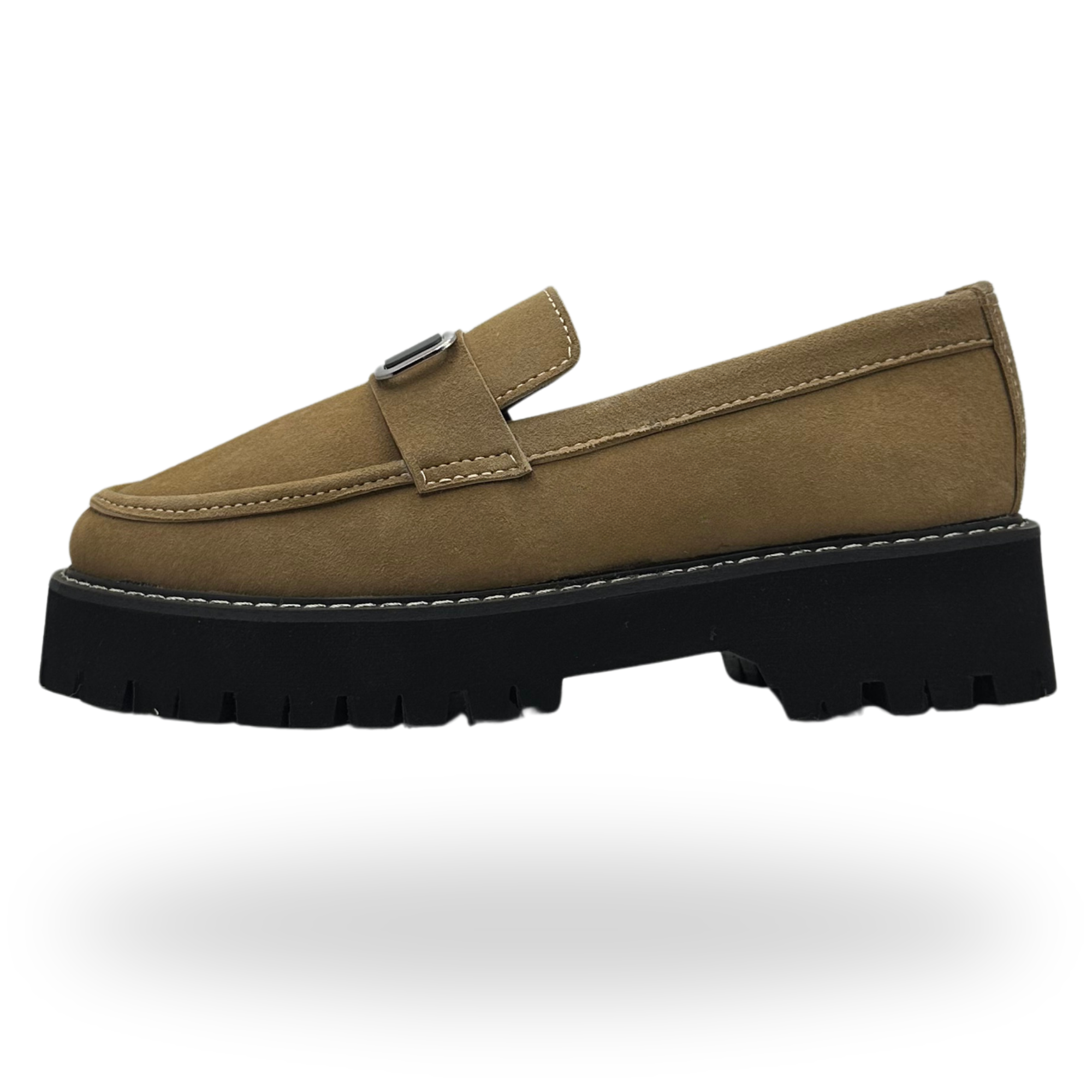 Suede Chunky Loafers