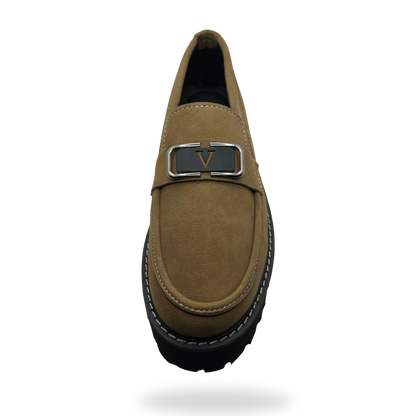 Suede Chunky Loafers