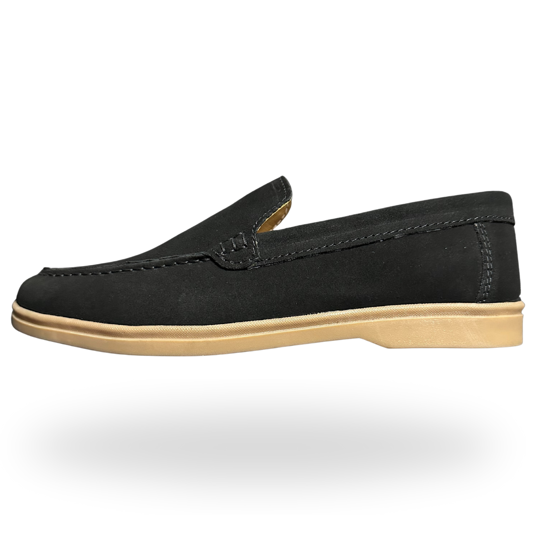 Suede Slip On Loafers
