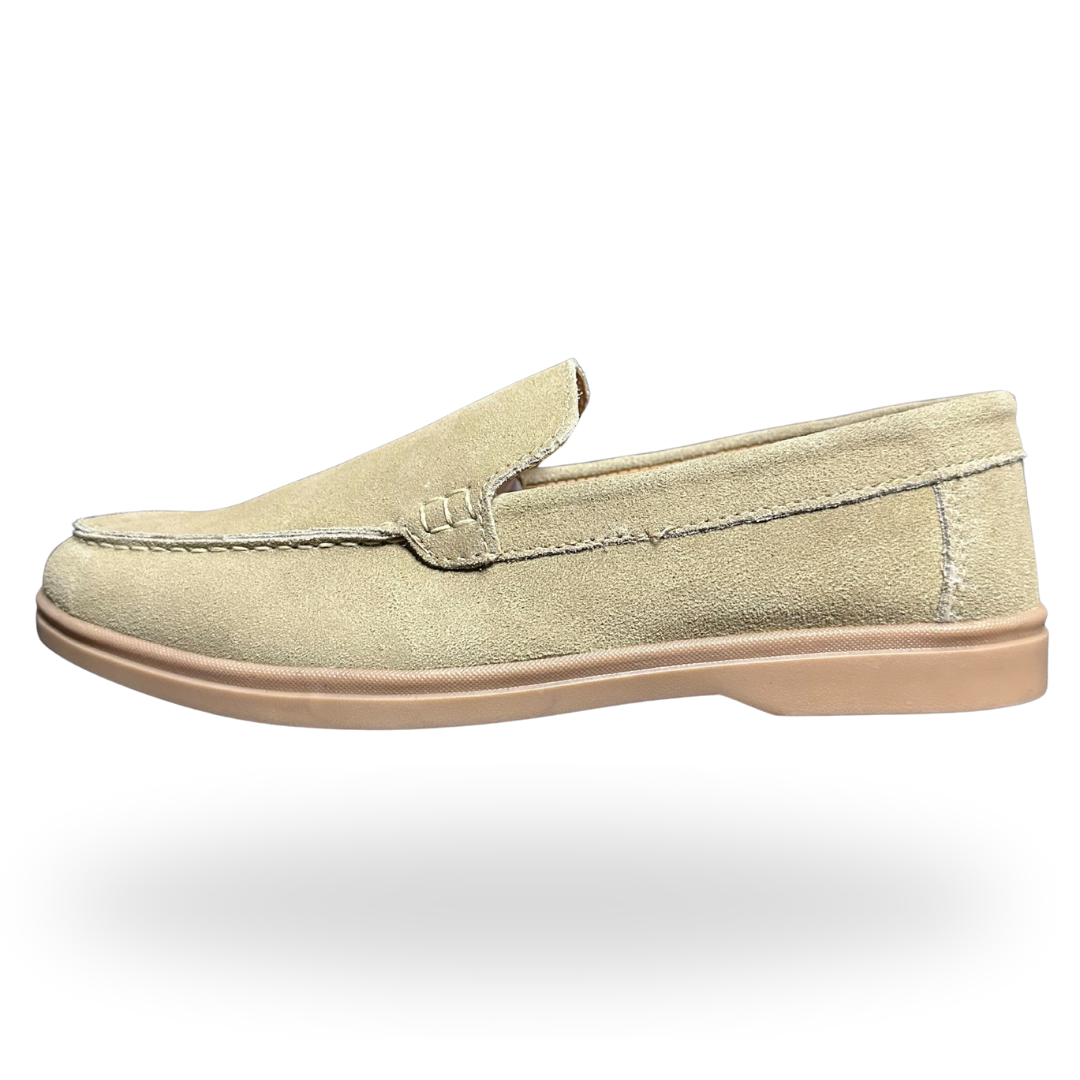 Suede Slip On Loafers