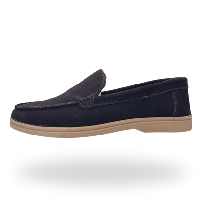 Suede Slip On Loafers