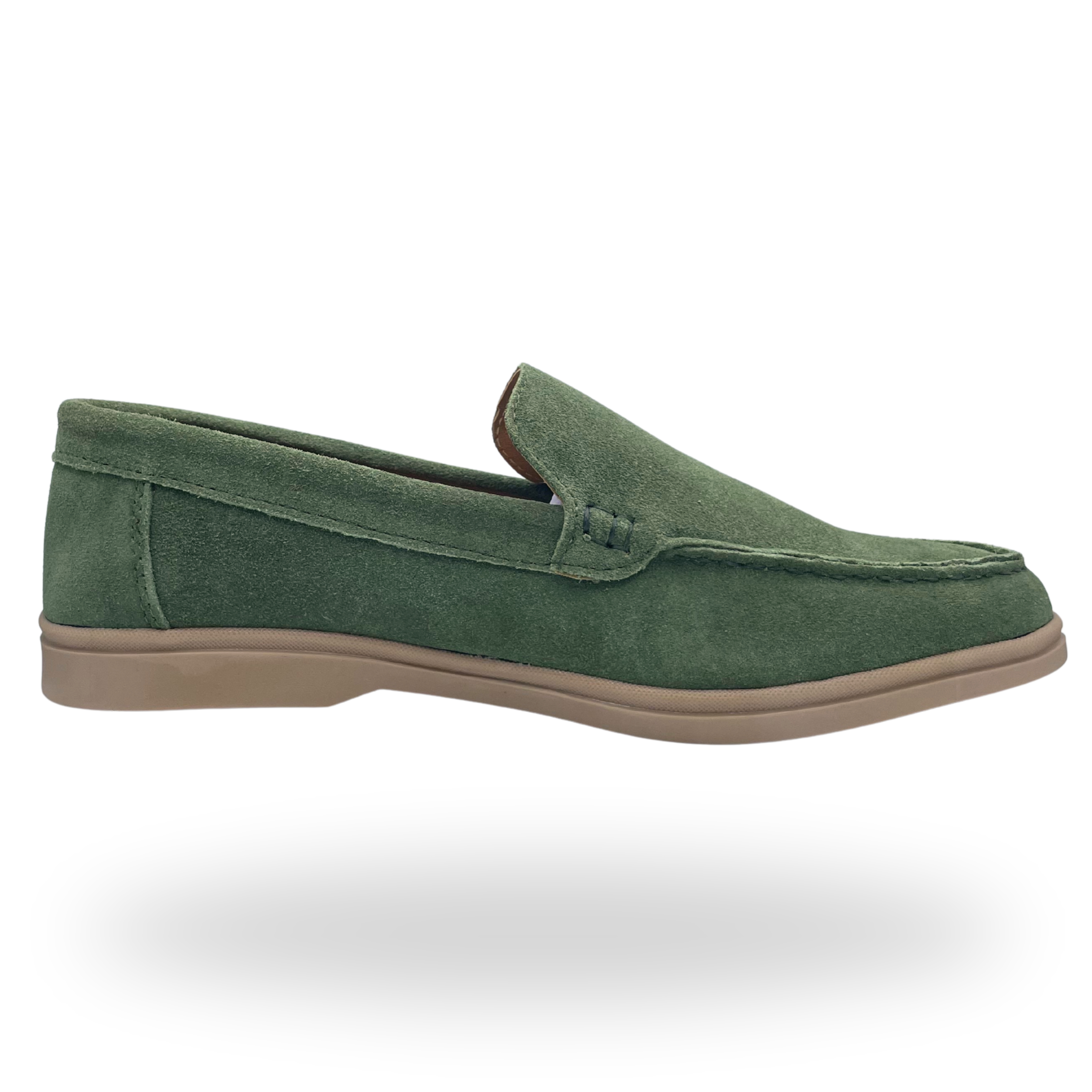 Suede Slip On Loafers